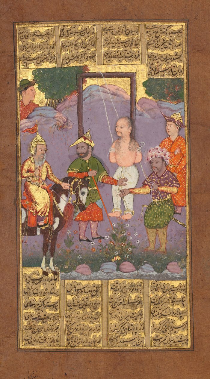 Záchrana Bizhan od Piran, Folio z Shahnama Book of Kings of Firdausi, ca. 1610. od Unbekannt