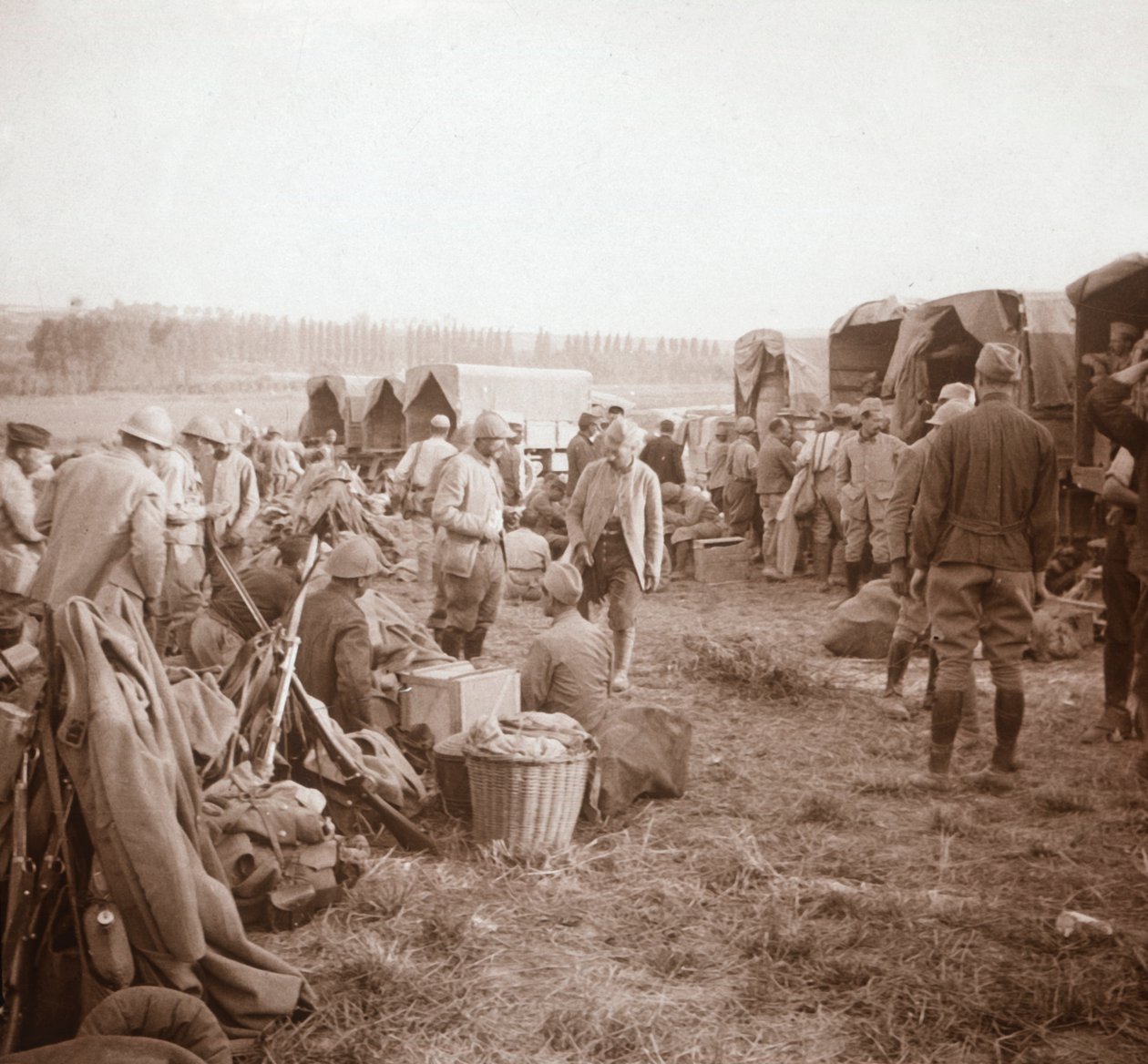 Odpočívadlo, Genicourt, severní Francie, c1914-c1918 od Unbekannt