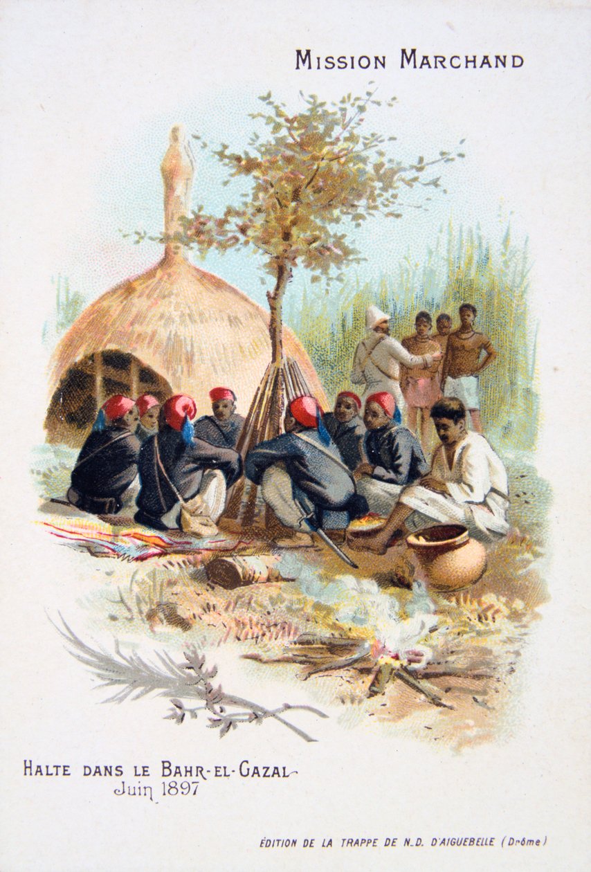 Odpočinek v Bahr-el-Ghazal, červen 1897 od Unbekannt