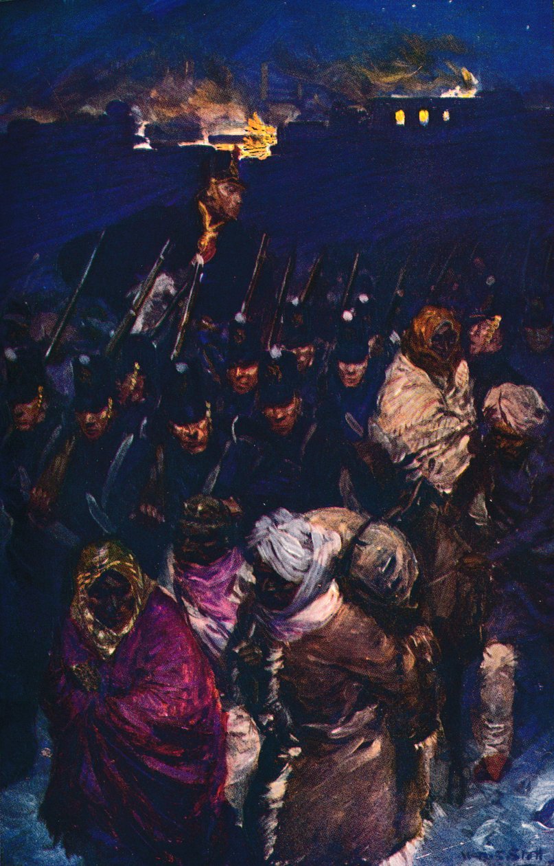 Ústup britské armády z Kábulu, c1912 od Unbekannt