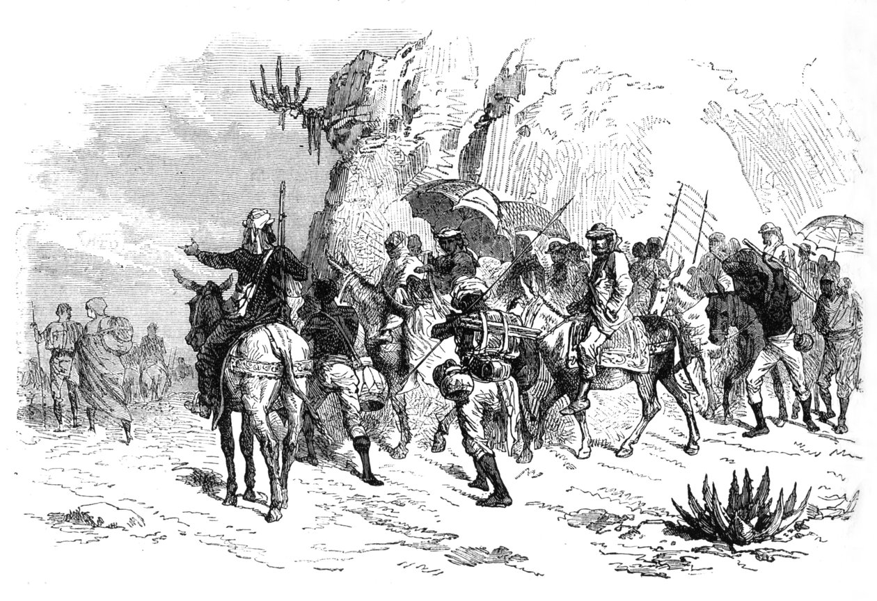 Návrat habešských zajatců, c1880 od Unbekannt