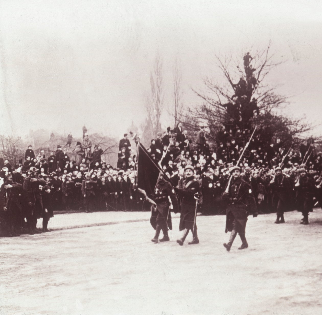 Návrat Belgičanů do Liége, Belgie, c1914-c1918 od Unbekannt