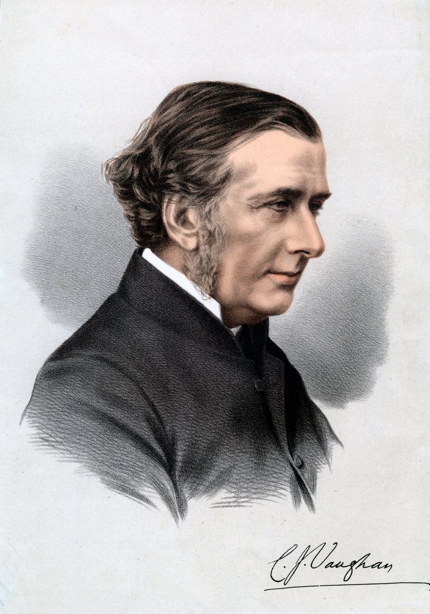 Reverend Charles John Vaughan, ředitel Harrow a děkan z Llandaffu, 19. století od Unbekannt