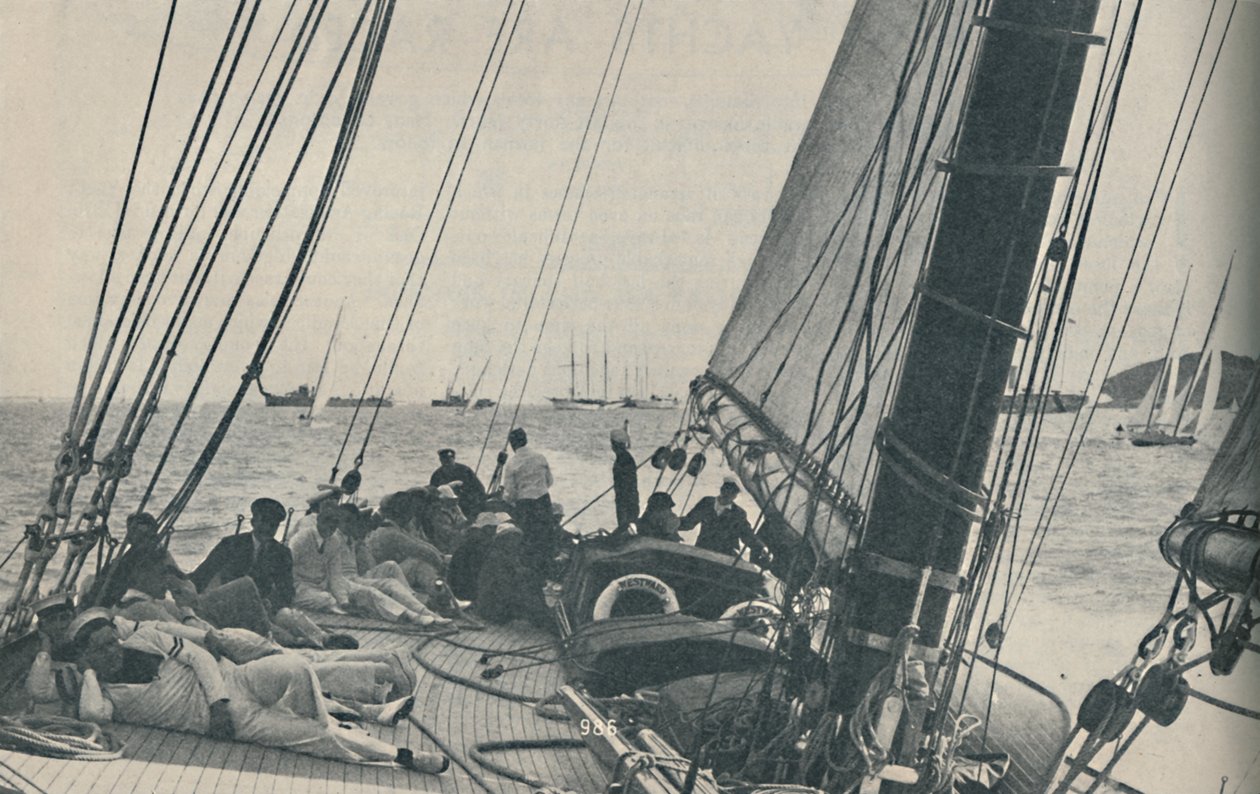 Největší britské závodní jachty soutěží během Cowes Week, 1937 od Unbekannt