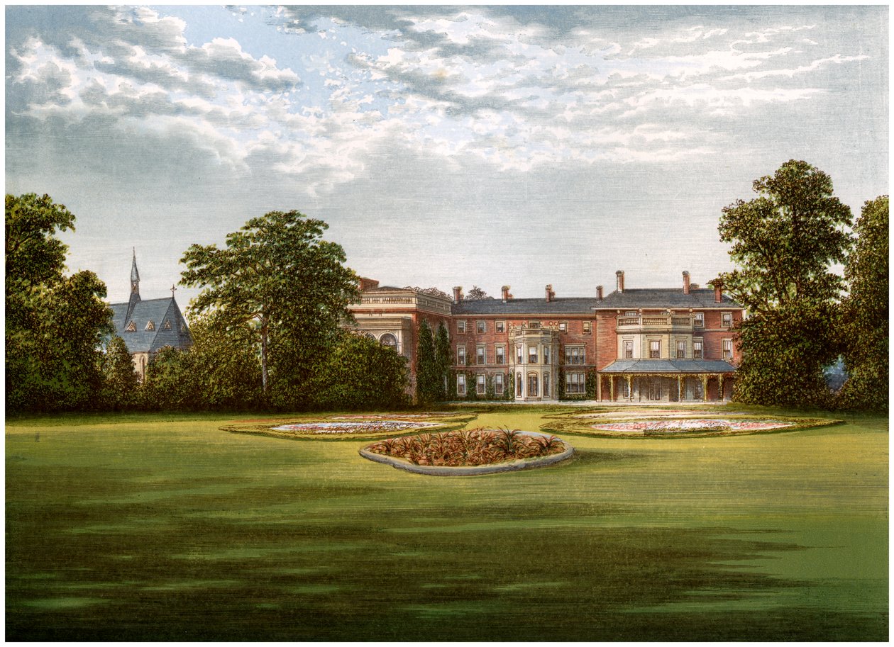 Rhydd Court, Worcestershire, domov Baronet Lechmere, c1880 od Unbekannt