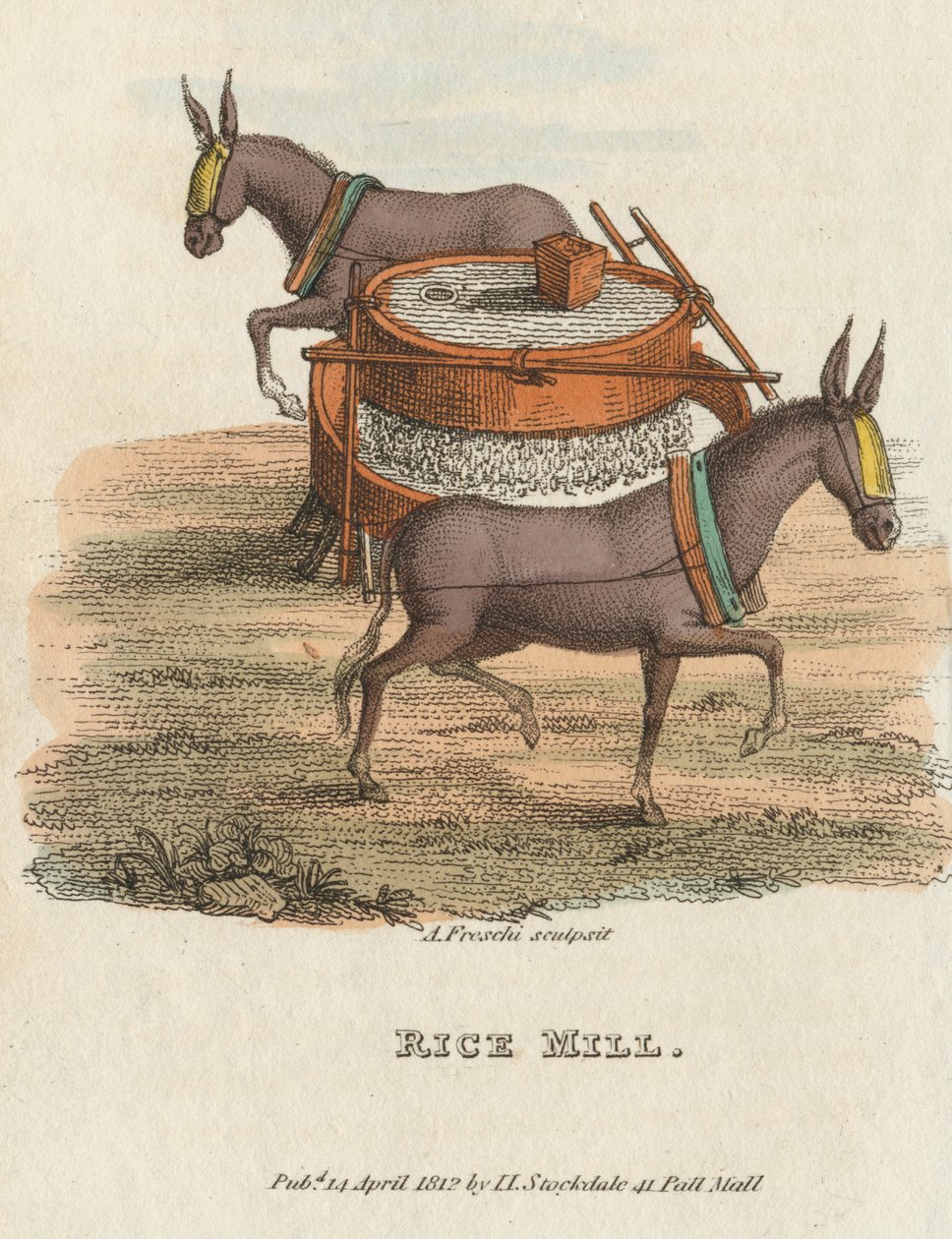 Rýžový mlýn, 1813 od Unbekannt
