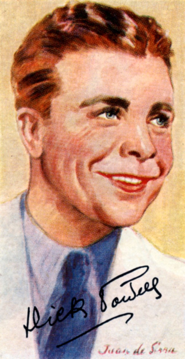 Richard Ewing Dick Powell, 1904-1963, americký zpěvák, herec, producent a režisér, 20. od Unbekannt