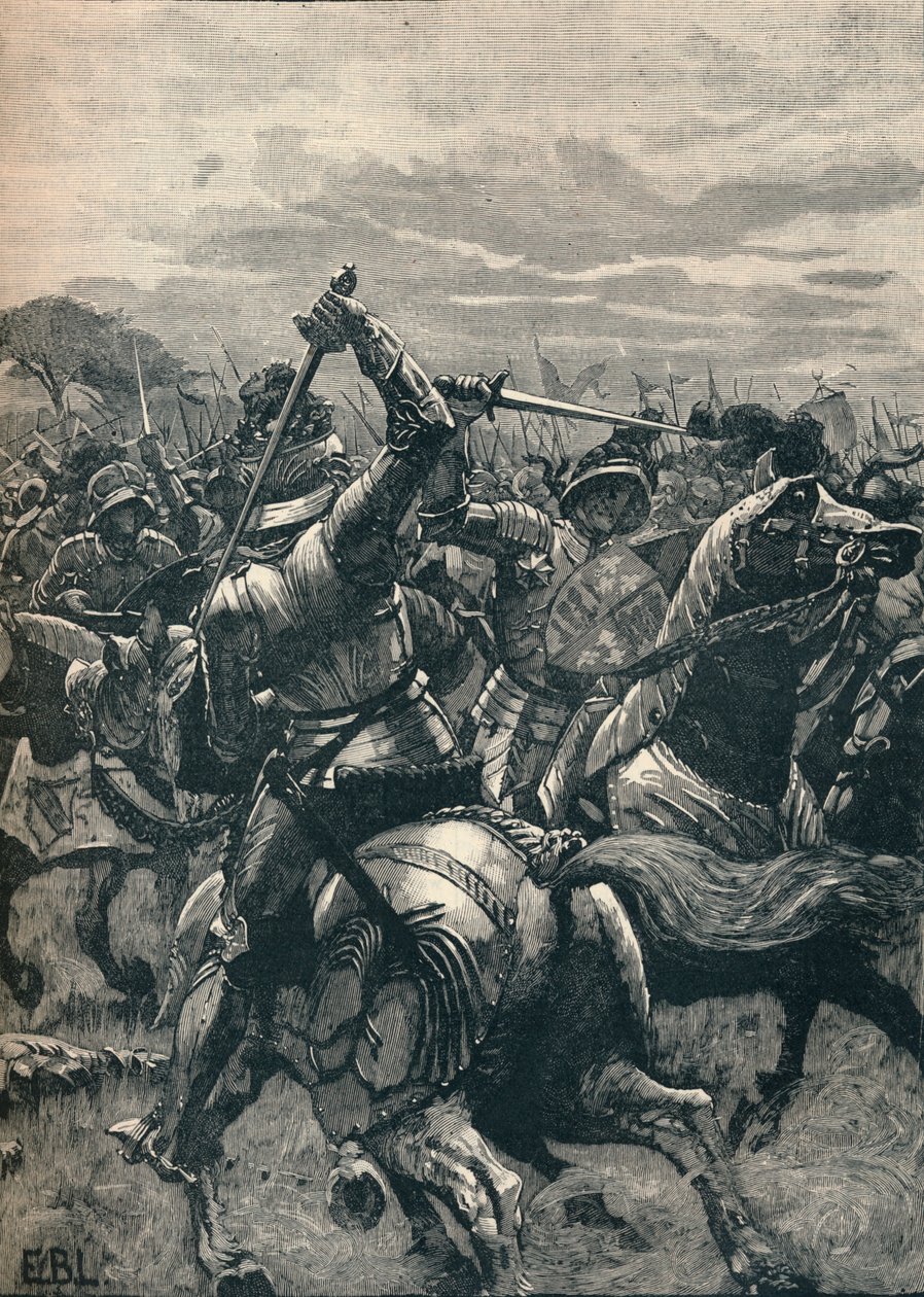 Richard III v bitvě u Bosworth, 1485 1905 od Unbekannt