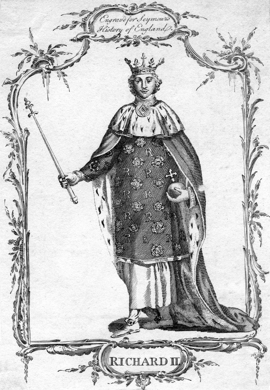 Richard II., anglický král, 19. století od Unbekannt