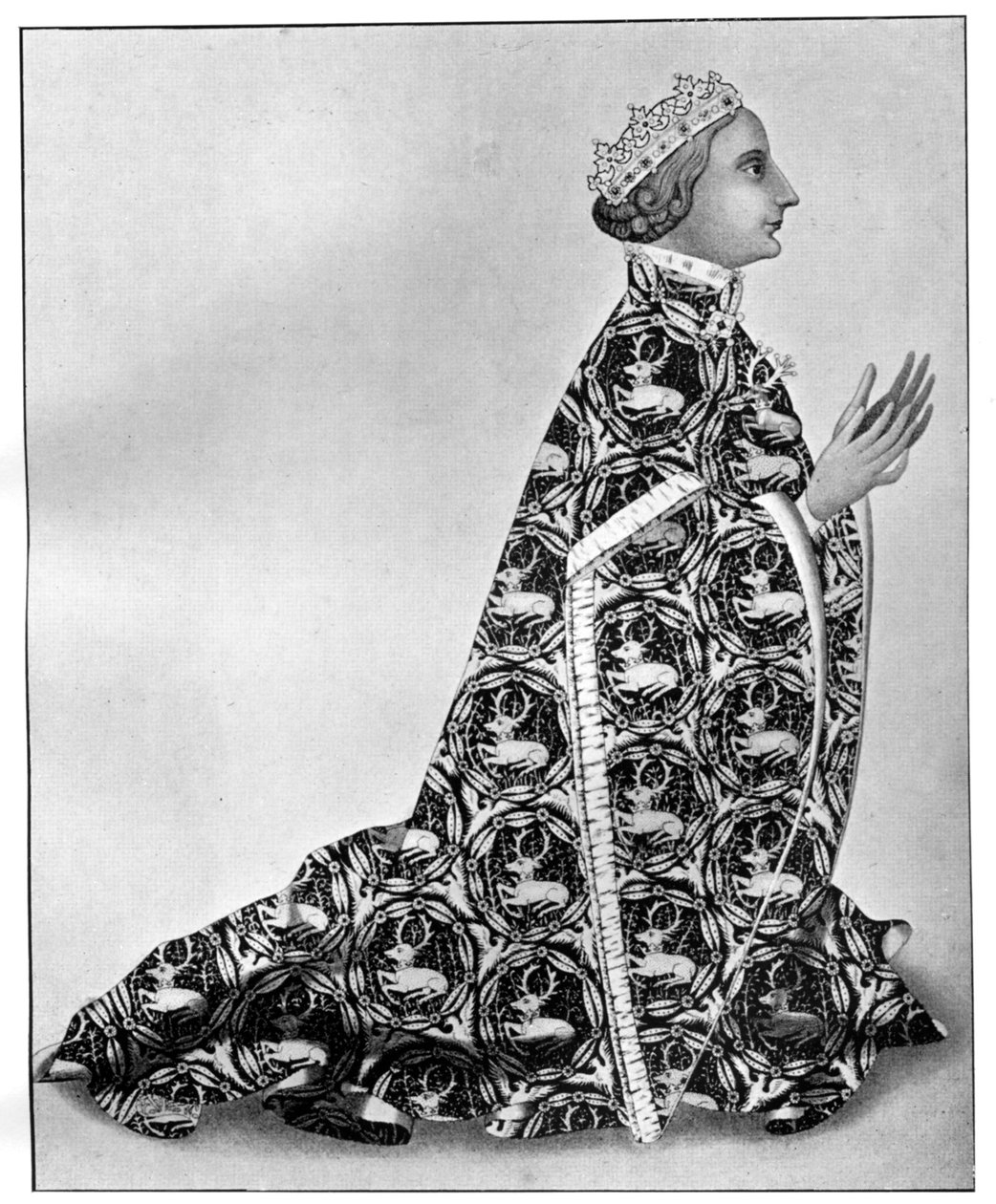 Richard II na jeho pobožnostech, c 1380, 1910 od Unbekannt