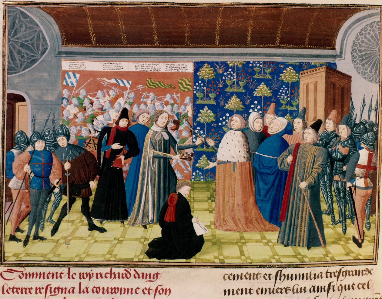 Richard II. se vzdává koruny, 1399 od Unbekannt