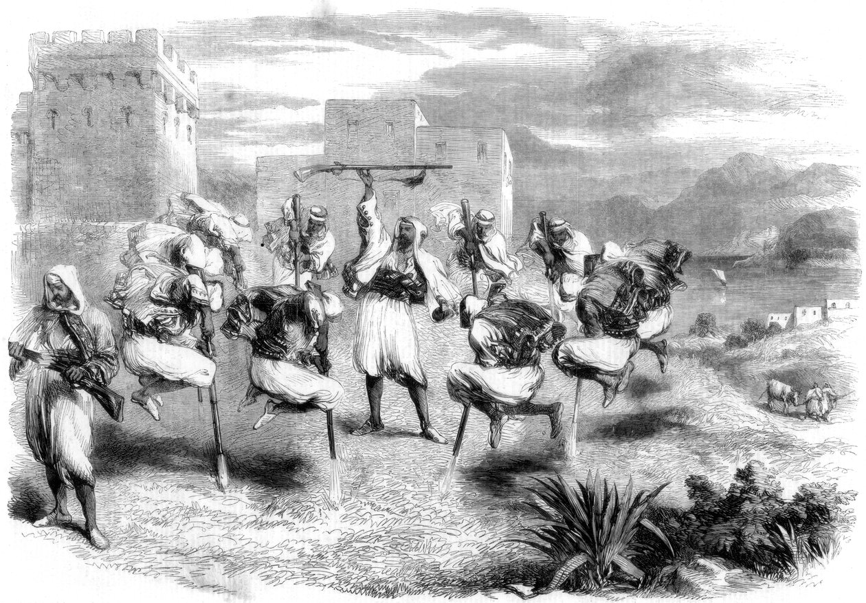 Riffian svatební tanec v Tangeru, 1860 od Unbekannt