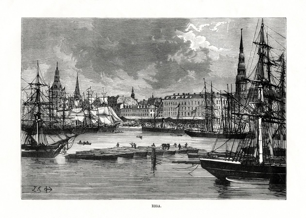Riga, Lotyšsko, 1879 od Unbekannt
