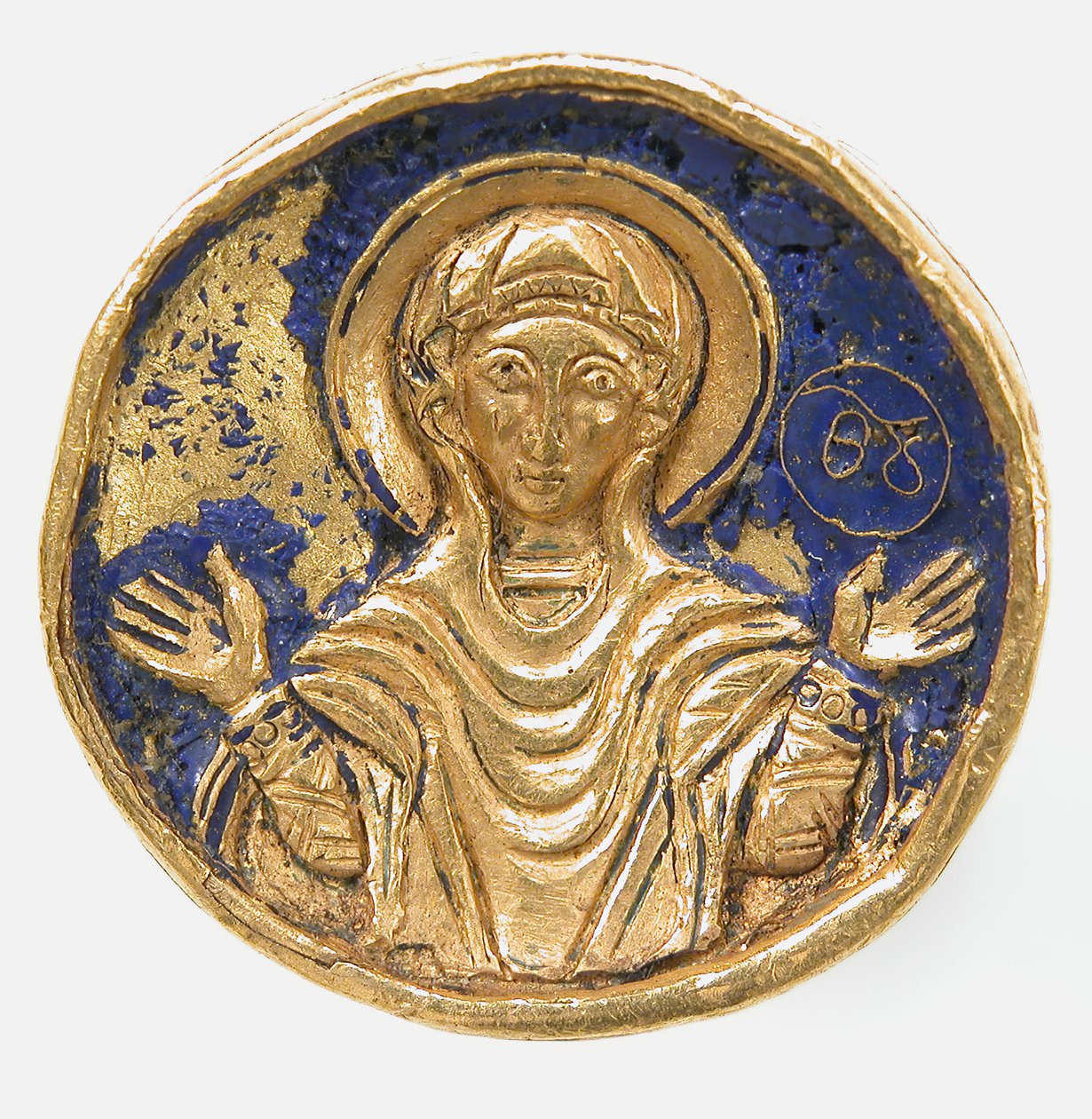 Prsten se smaltovaným rámečkem, byzantský styl 19. nebo 20. století 12.–13. století. od Unbekannt