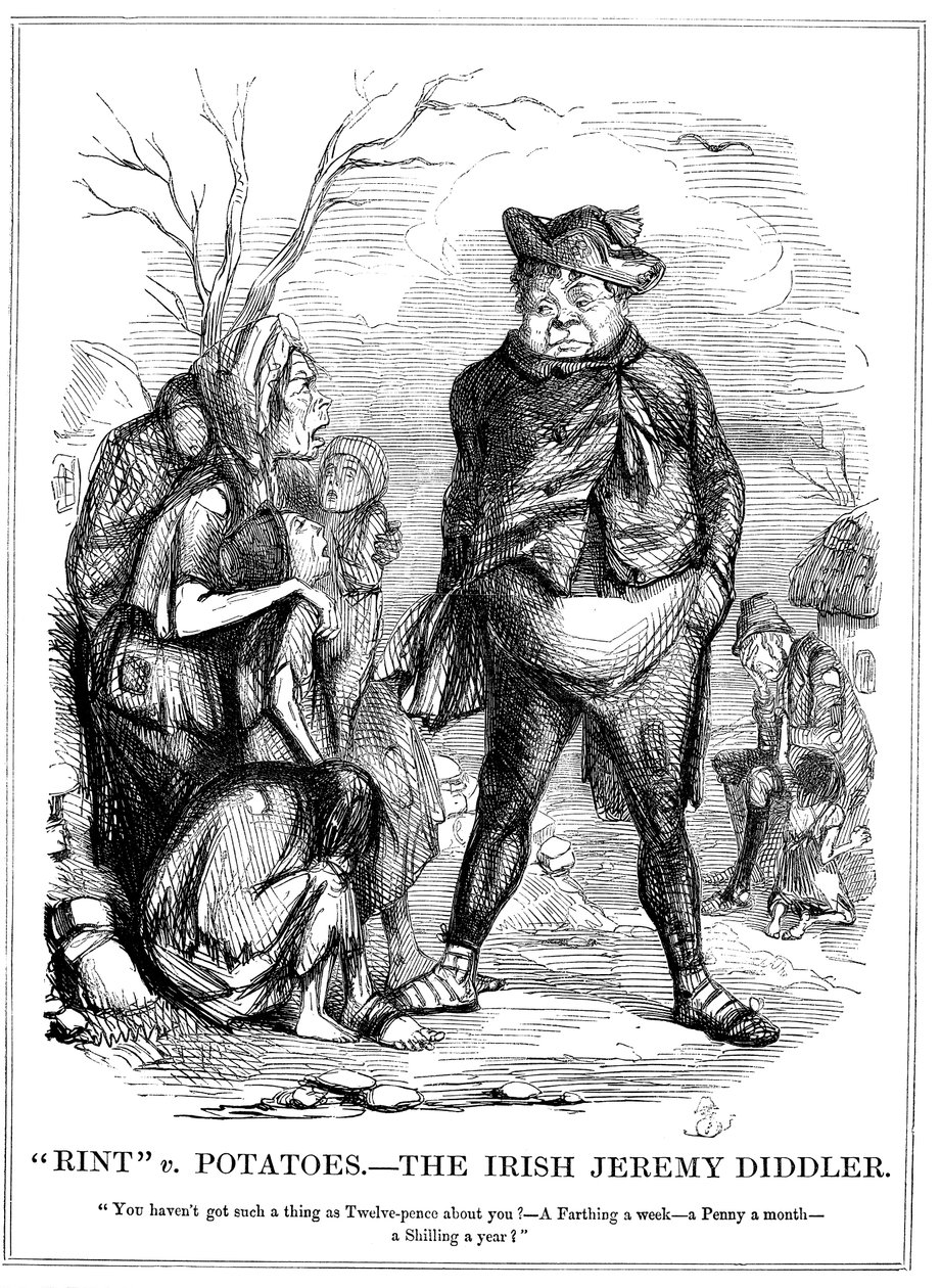 Rint v Potatoes - Irský Jeremy Diddler, 1845 od Unbekannt