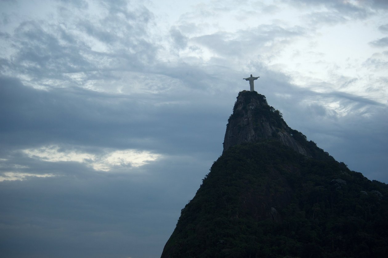 Rio de Janeiro, socha Krista Spasitele na Corcovado, hora Sugarloaf, Brazílie od Unbekannt