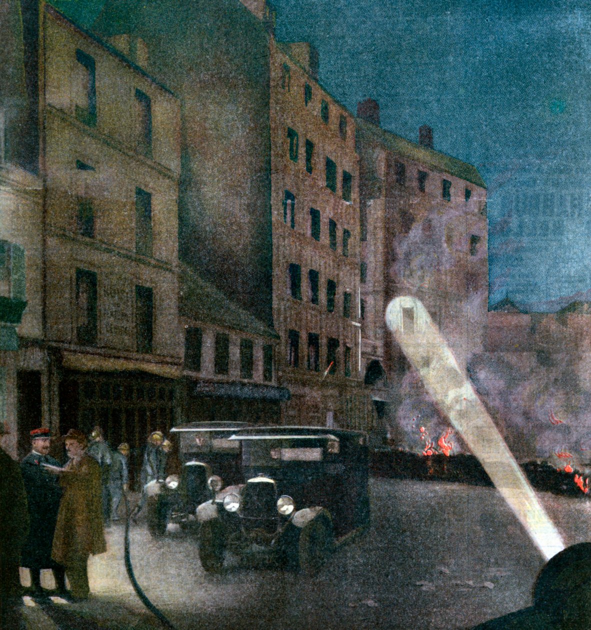 Nepokoje na Rue Nationale, Paříž, 1934 od Unbekannt