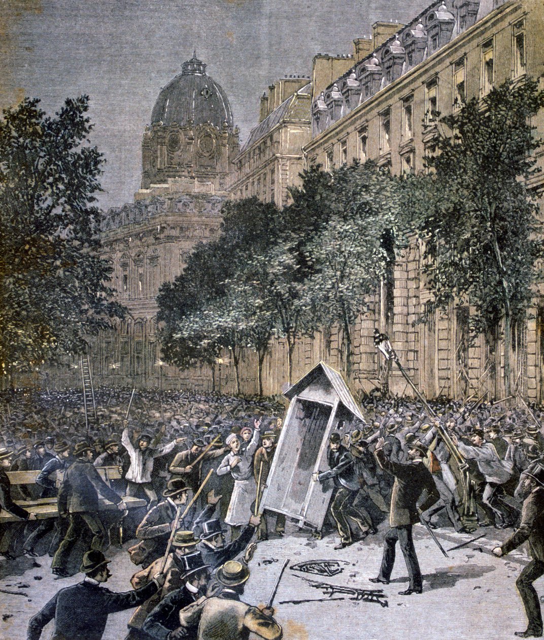 Nepokoje v Paříži, 1893 od Unbekannt