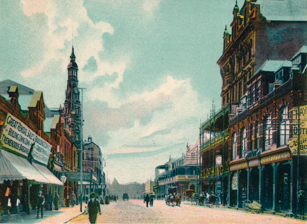 Rissik Street, Johannesburg, c1908 od Unbekannt