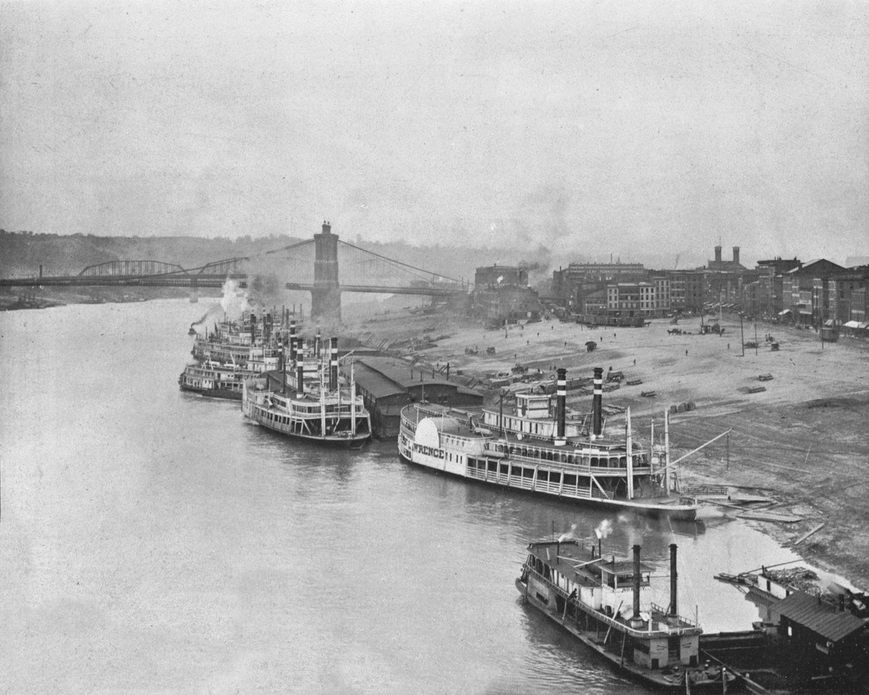 River Front, Cincinnati, Ohio, USA, c1900. od Unbekannt
