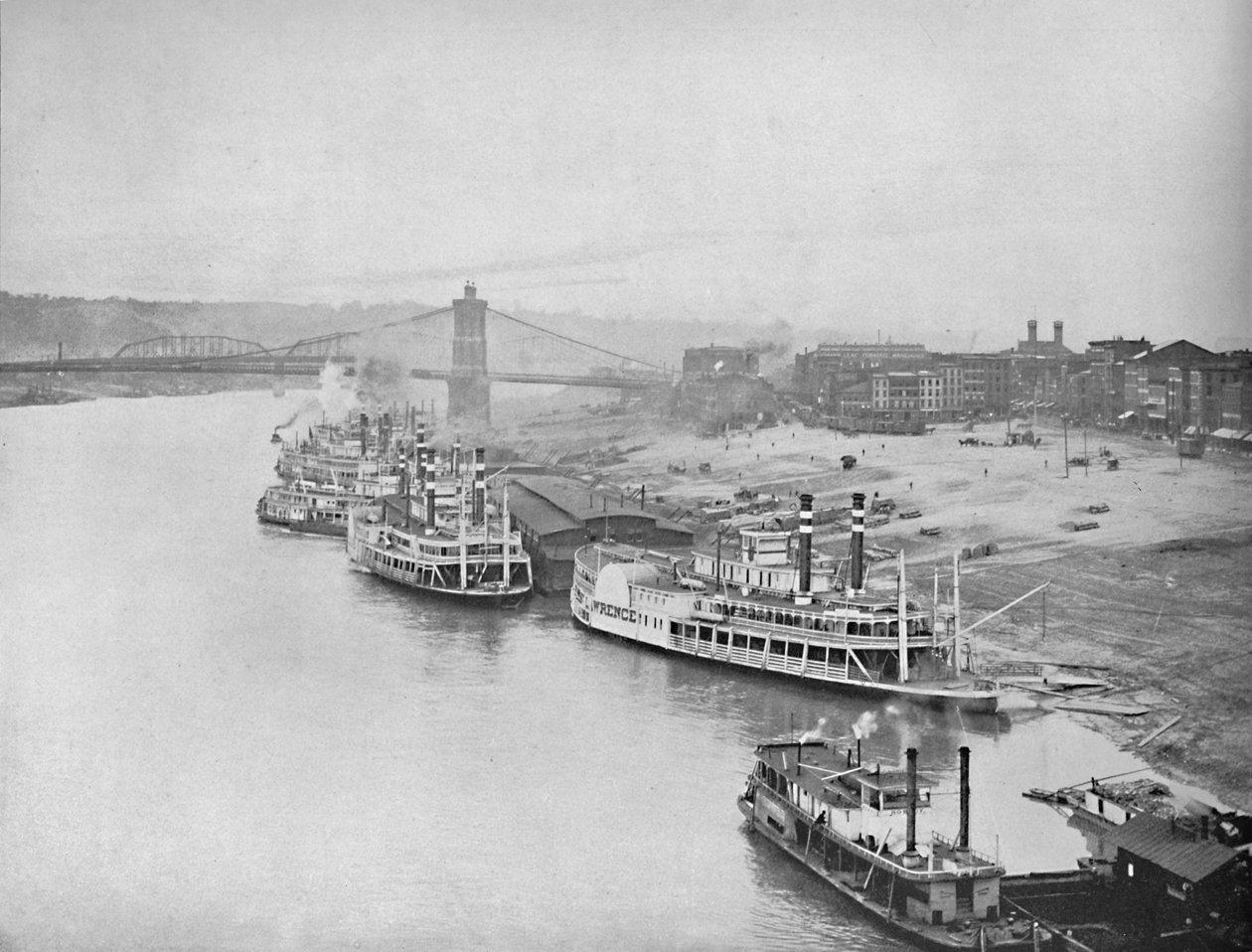 River Front, Cincinnati, Ohio, c1897. od Unbekannt