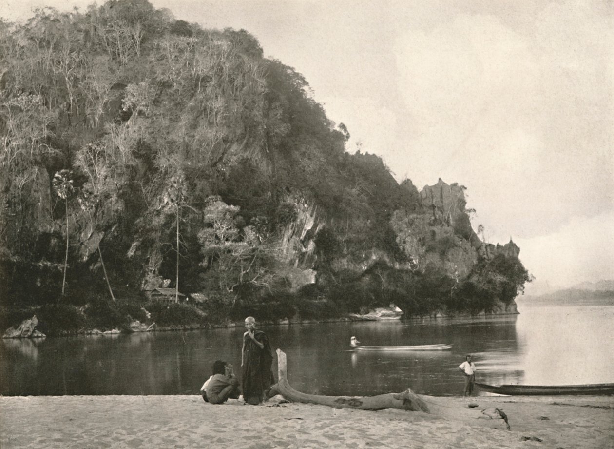 River Scene - The Second Defile, poblíž Bhamo, 1900. od Unbekannt