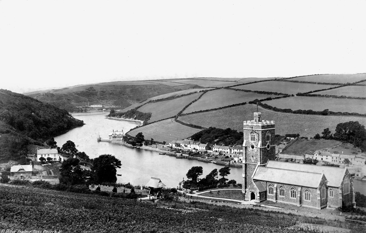 River Yealm, Noss Church, c1882 od Unbekannt