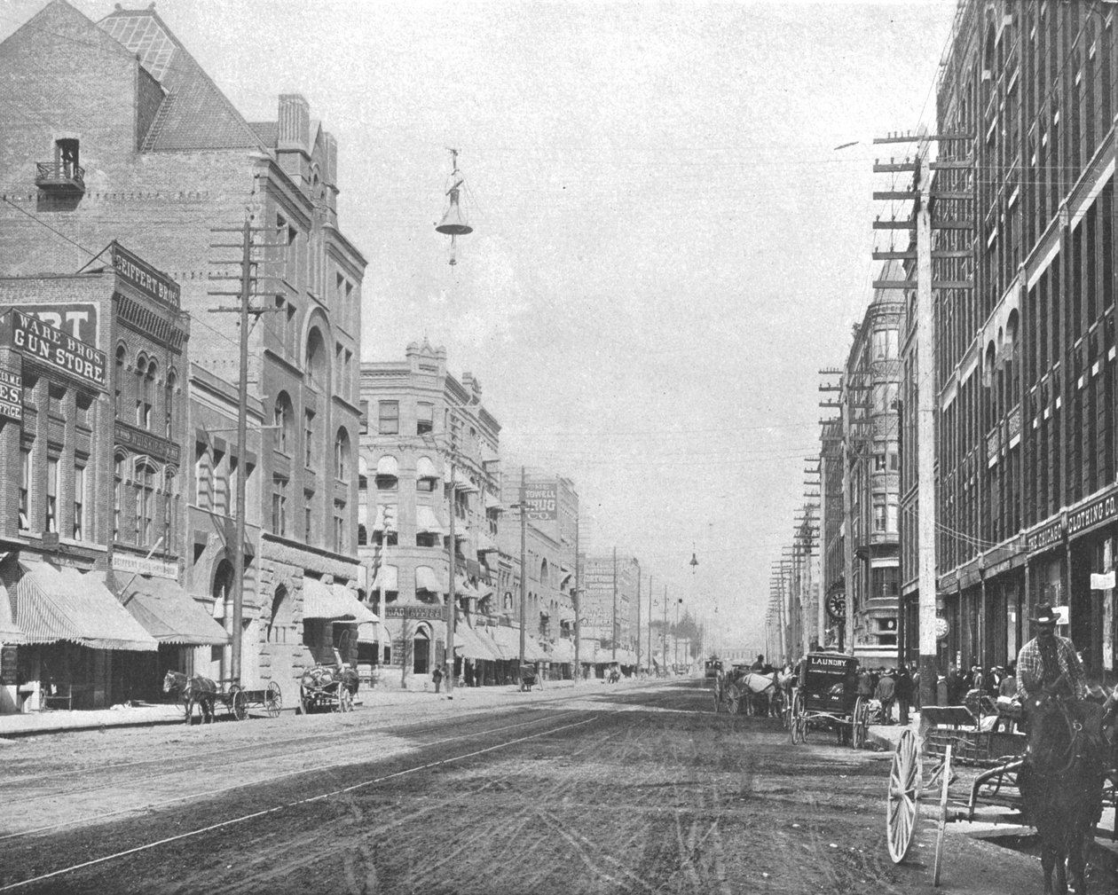 Riverside Avenue, Spokane, Washington, USA, c1900. od Unbekannt