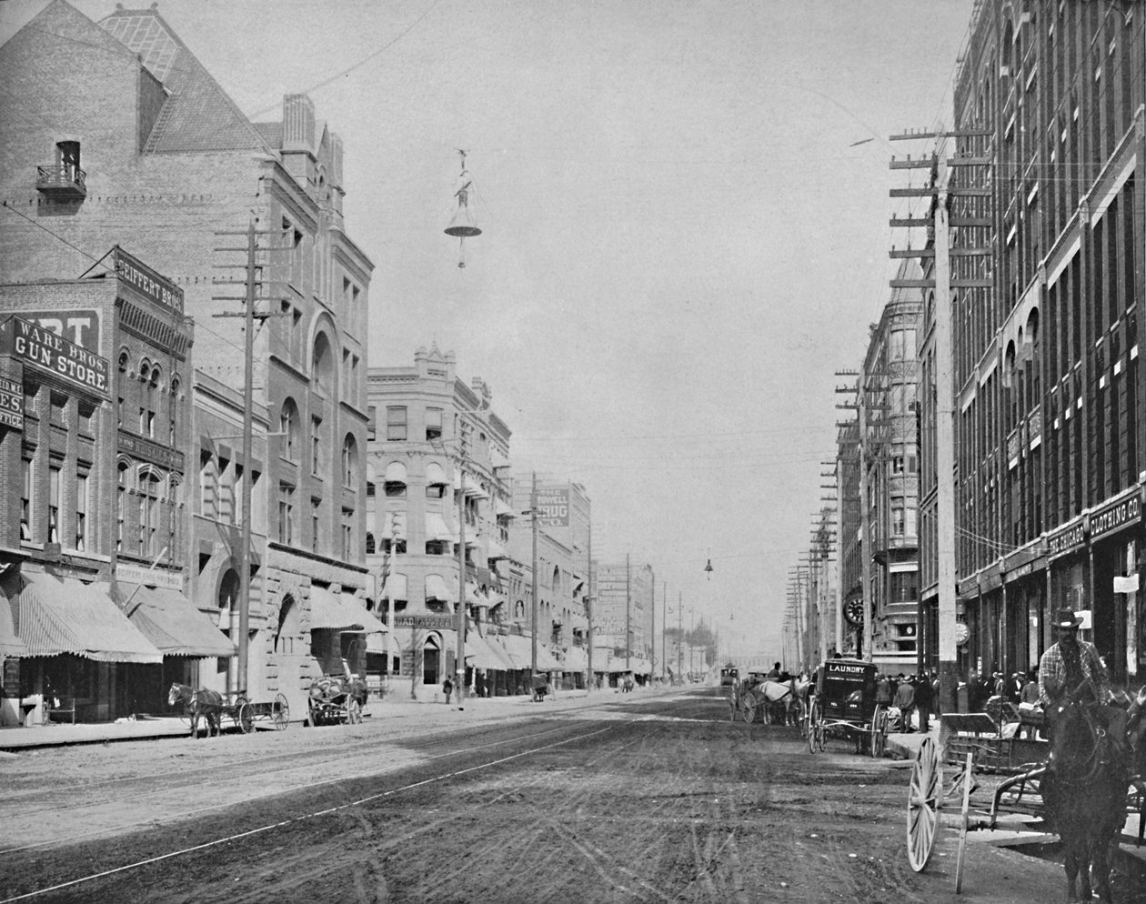Riverside Avenue, Spokane, Washington, c1897. od Unbekannt