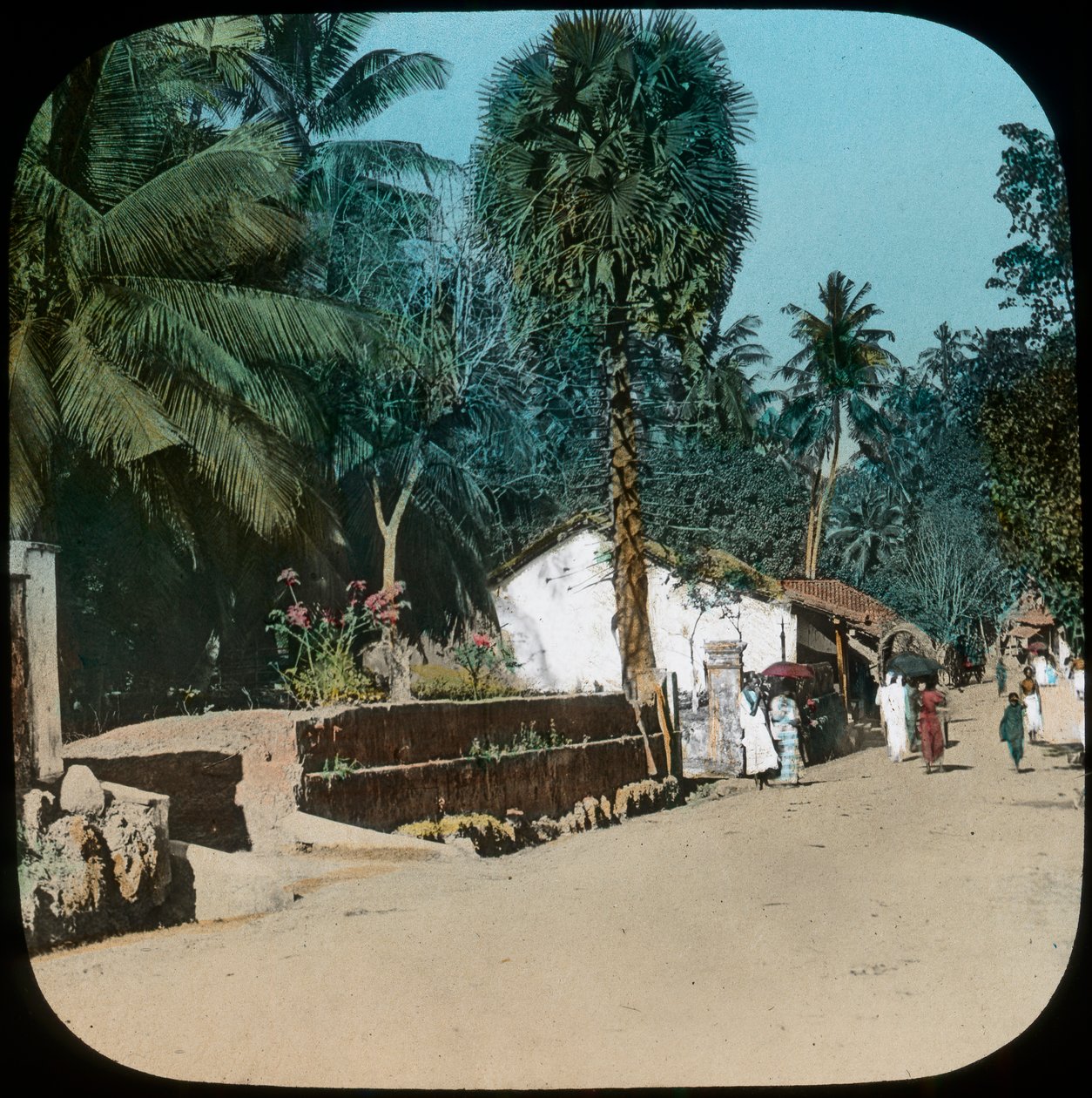 Cesta z Colomba do Galle, Colombo, Cejlon, konec 19. nebo začátek 20. století od Unbekannt