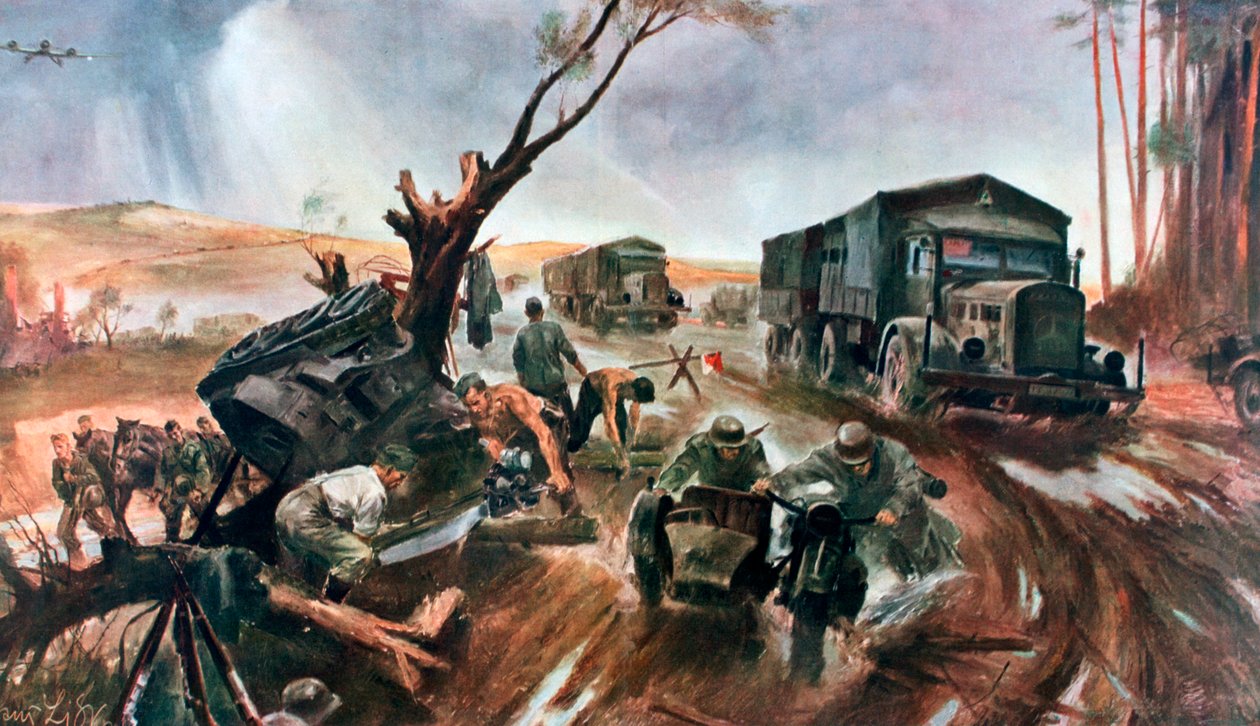 Cesta na frontu, nadřazená německá organizace, 1941 od Unbekannt