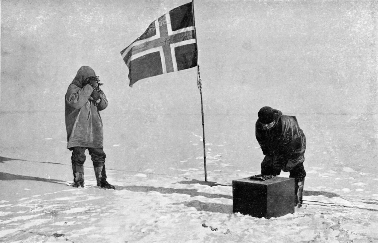 Roald Engelbrecht Gravning Amundsen 1872-1928, norský průzkumník, na jižním pólu, 1911 od Unbekannt