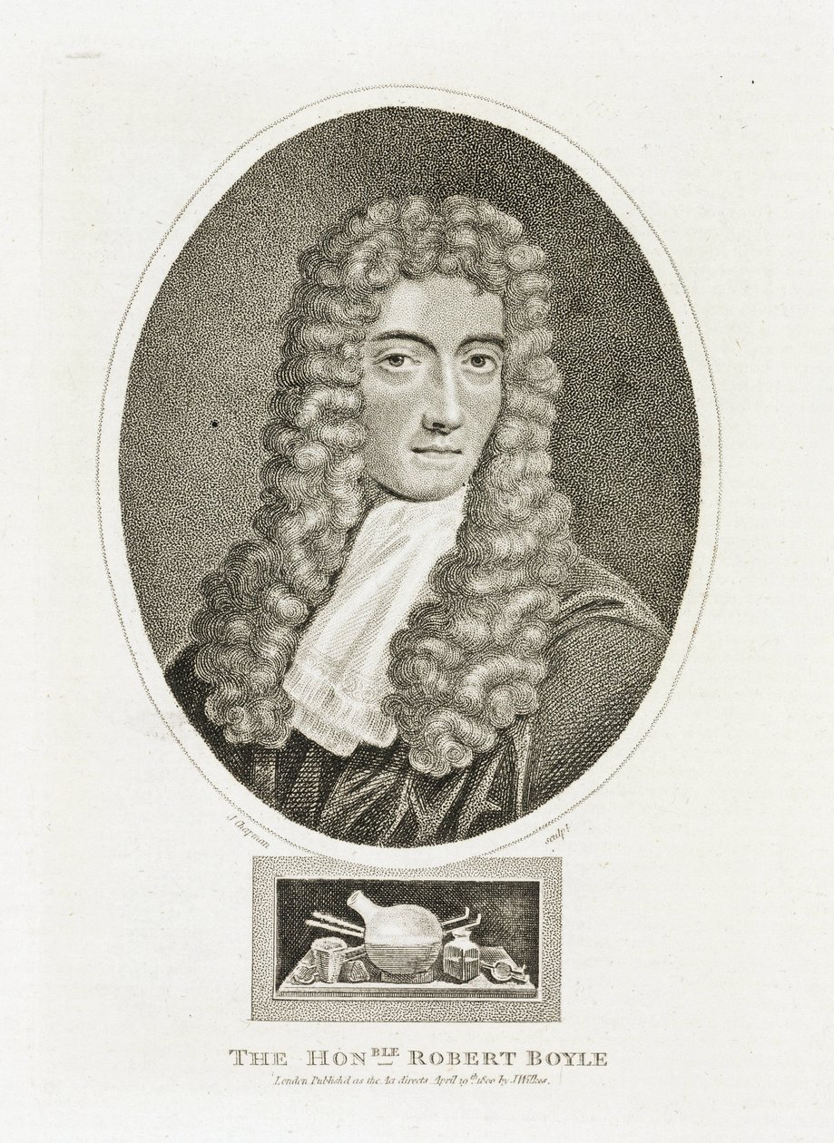 Robert Boyle (1627-1691), irský fyzik a chemik od Unbekannt