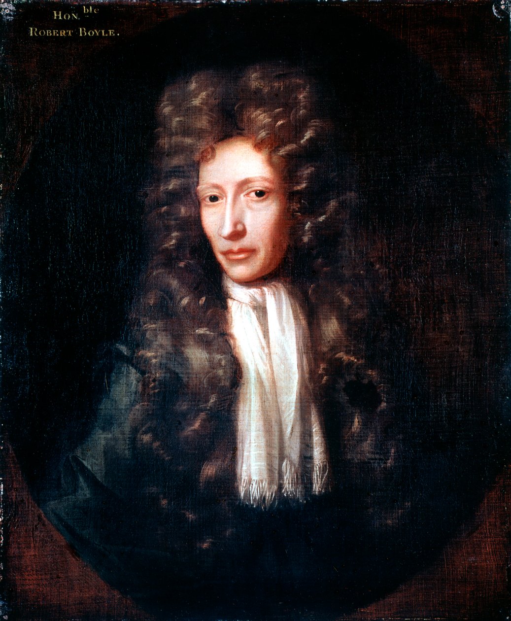 Robert Boyle, chemik a fyzik narozený v Irsku, c1689-1690 od Unbekannt