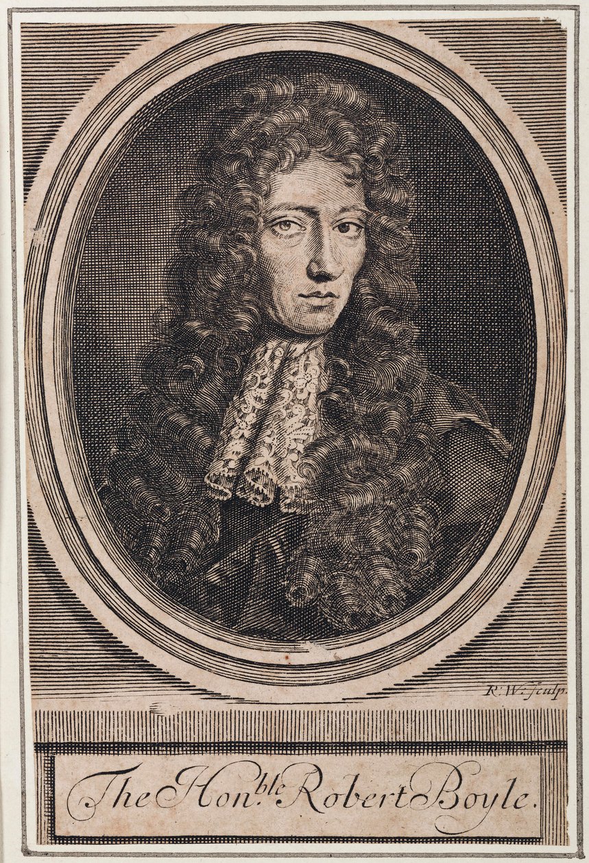 Robert Boyle, irský fyzik a chemik, c 1680 od Unbekannt