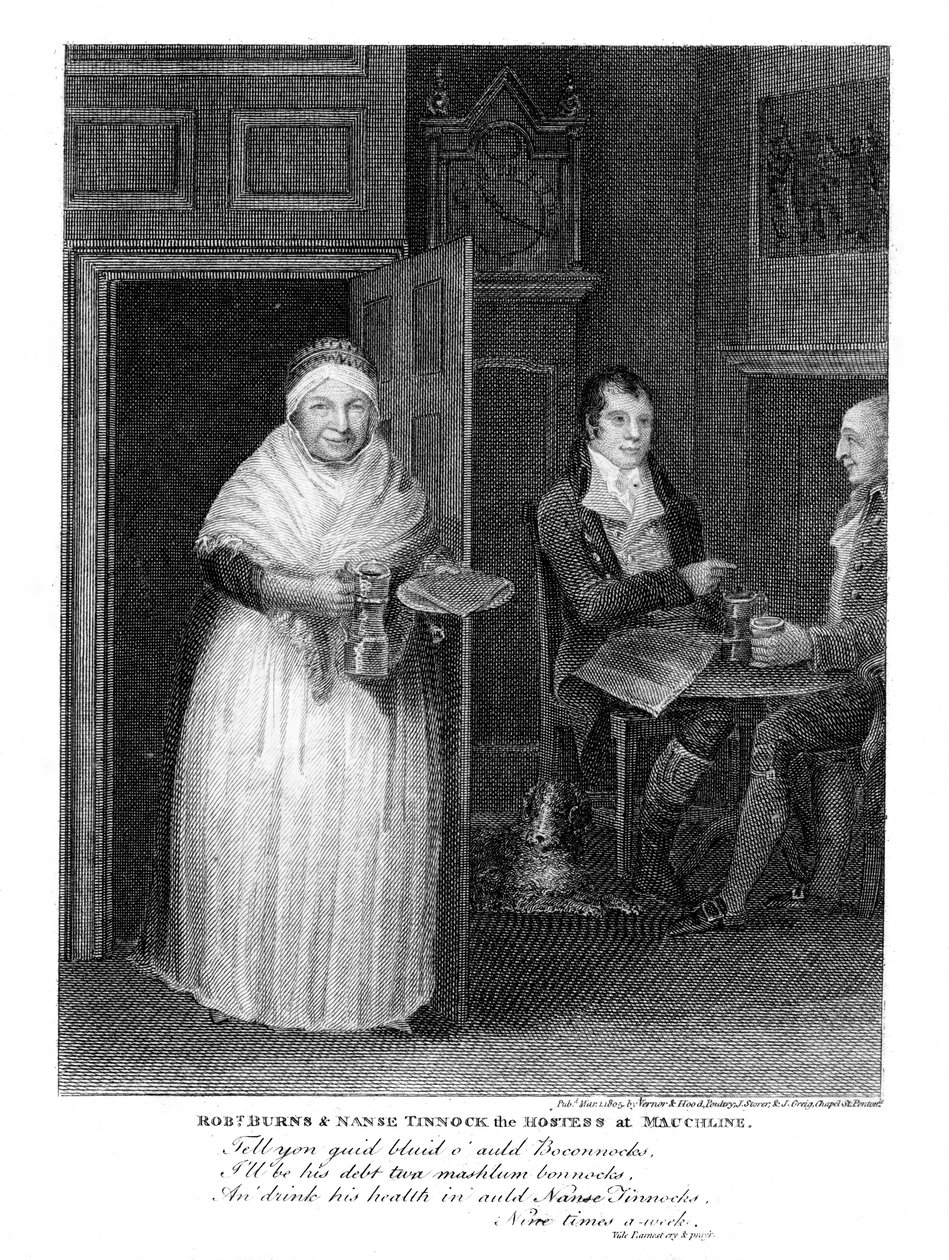 Robert Burns 1759-1796, skotský básník, 1805 od Unbekannt