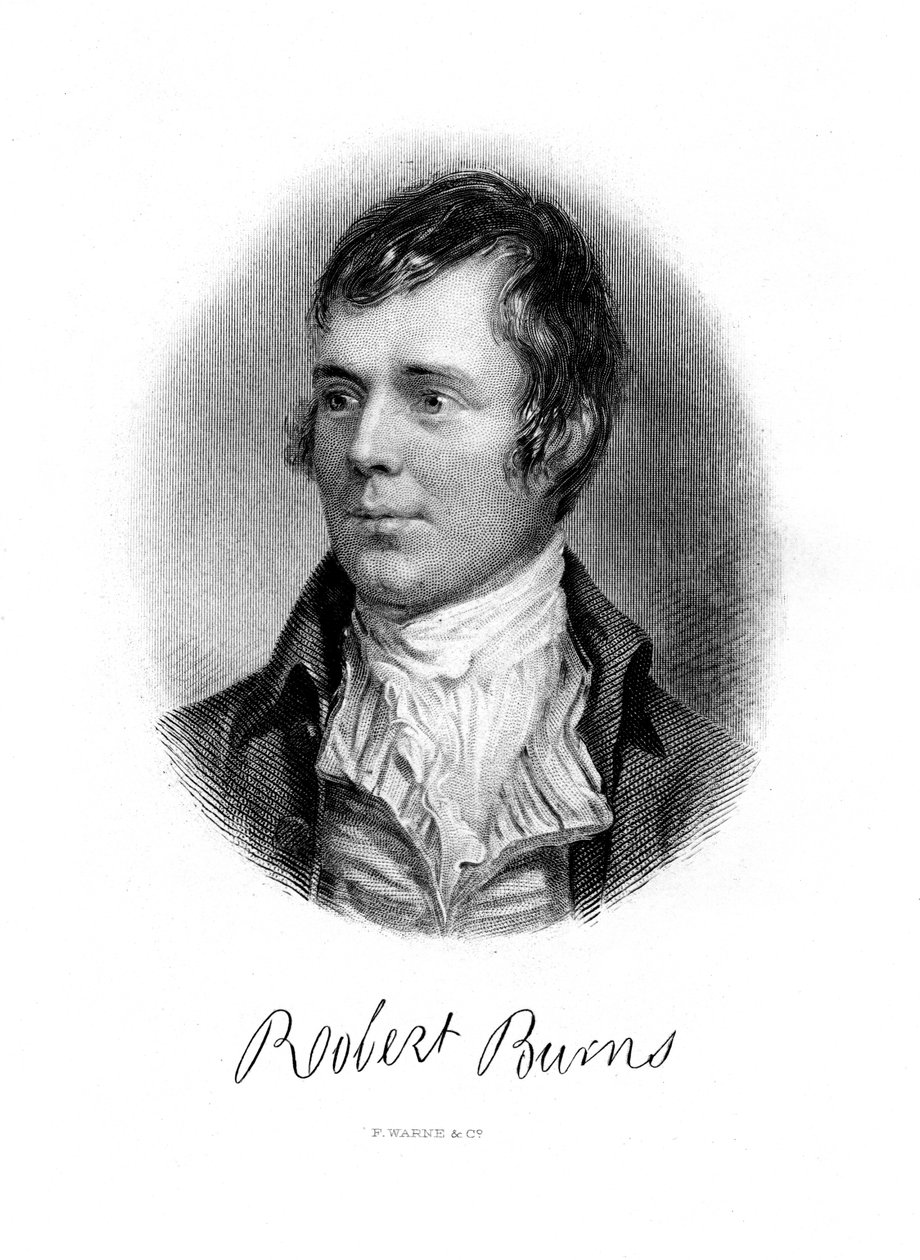 Robert Burns , skotský básník, 19. století od Unbekannt