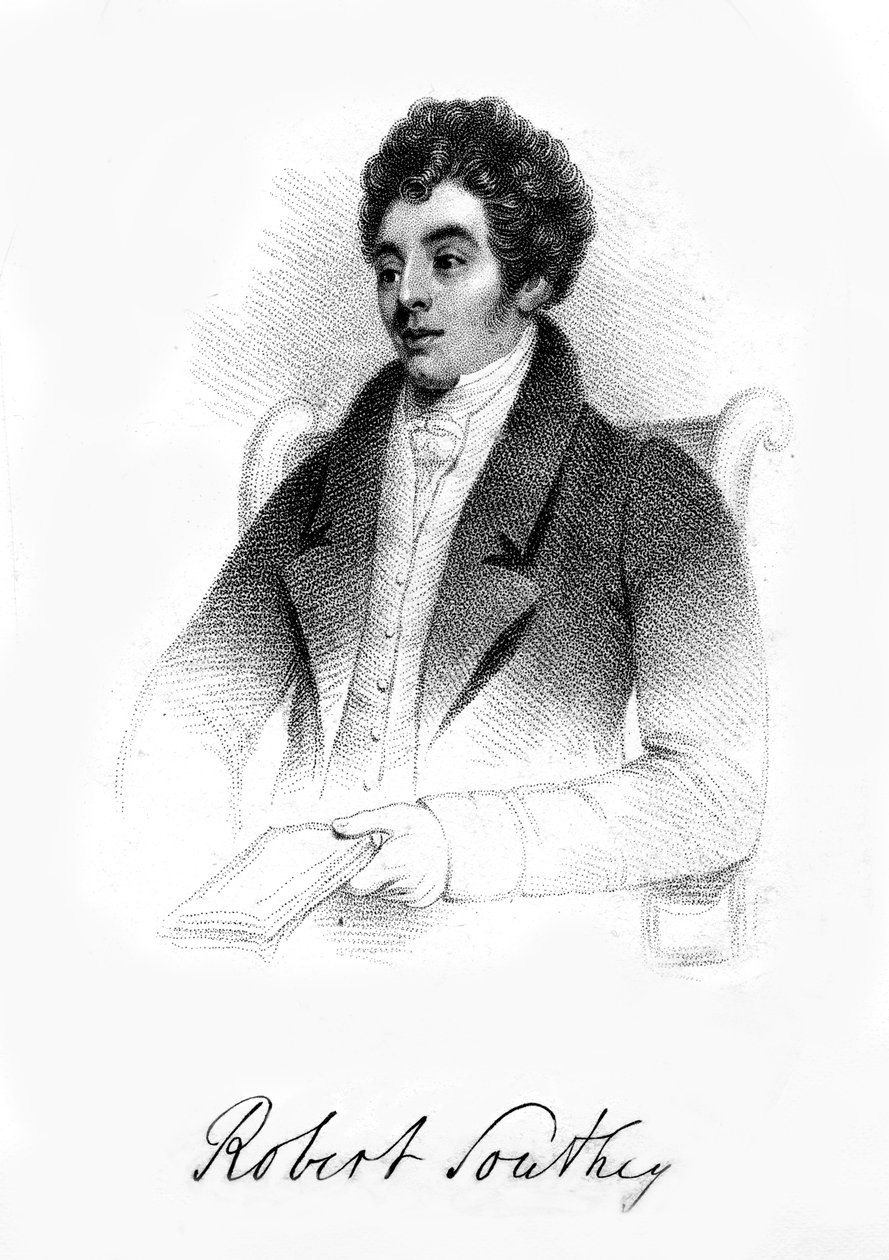 Robert Southey , anglický básník, 19. století od Unbekannt