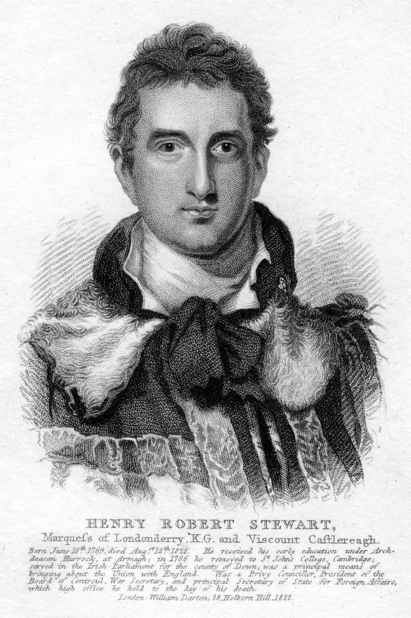 Robert Stewart, první markýz z Londonderry, 1822 od Unbekannt