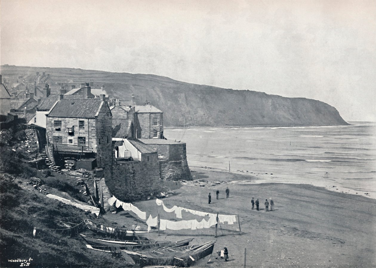 Robin Hoods Bay - Vesnice a záliv, 1895 od Unbekannt