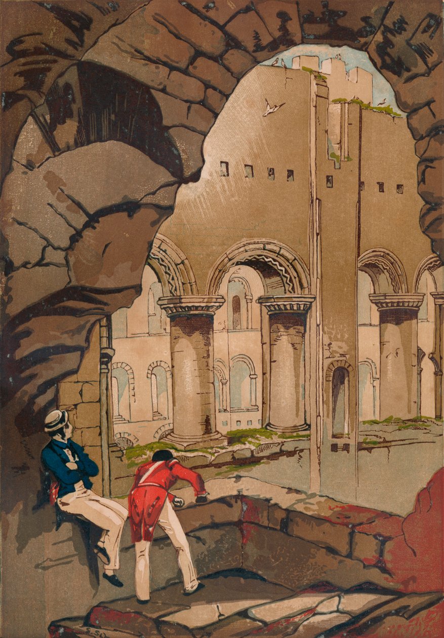 Hrad Rochester. - Interiér, c1845, 1864 od Unbekannt