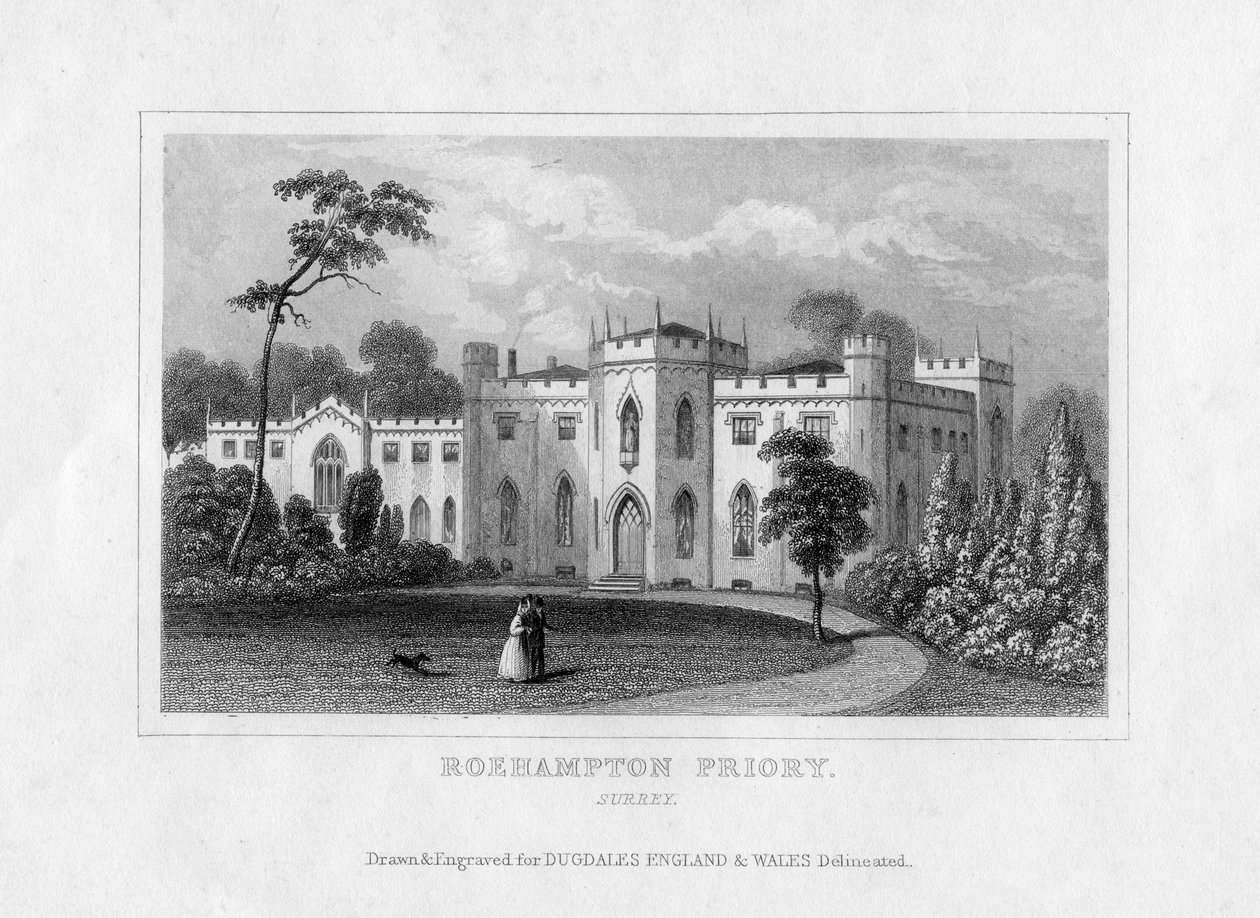 Roehamptonské převorství, Surrey, polovina 19. století od Unbekannt