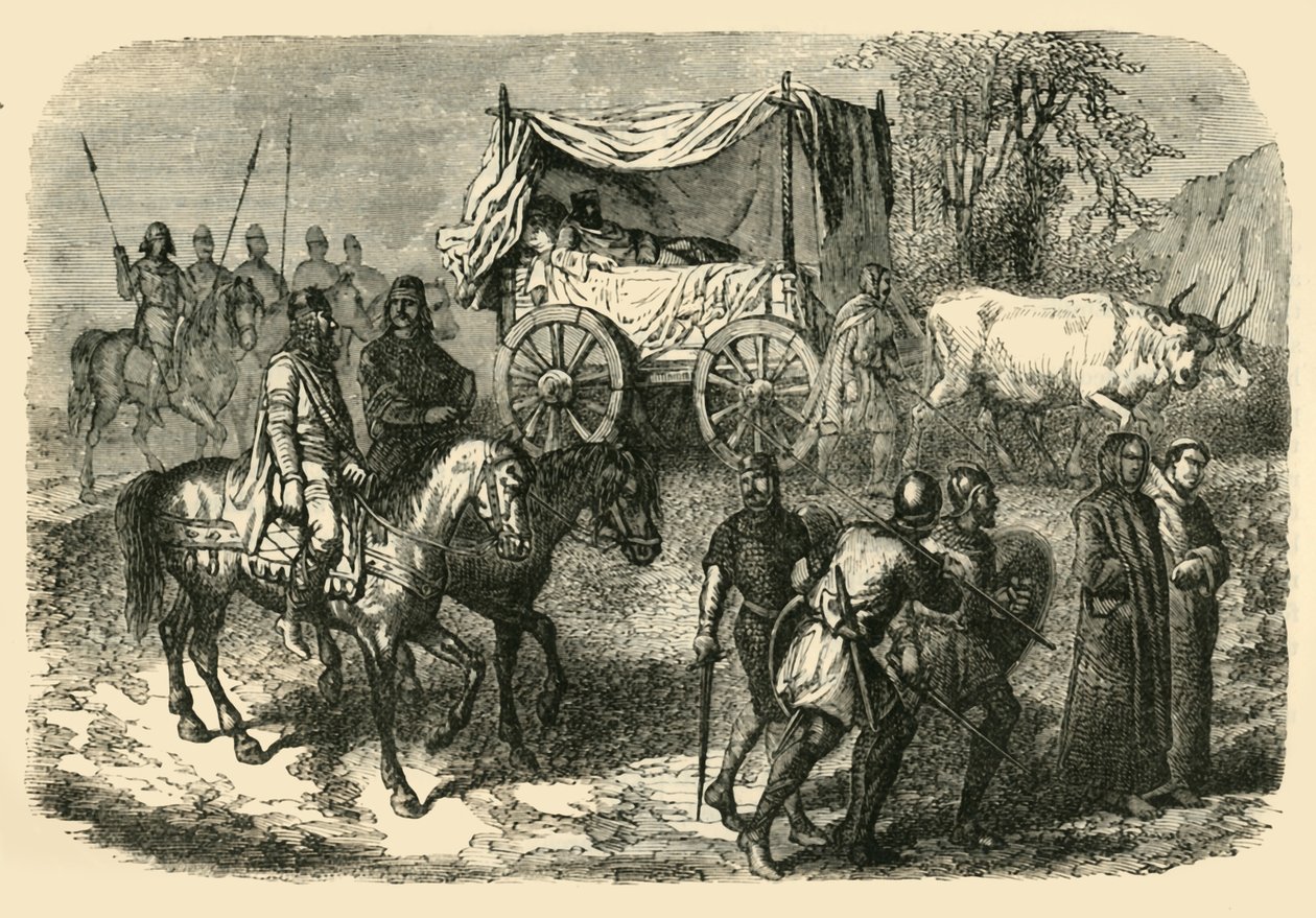 Roi Faineant Royal Sluggard z Merovejské rasy, 7. století, 1890. od Unbekannt