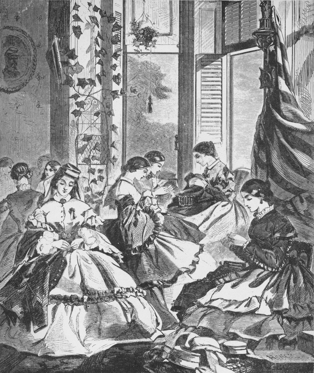 Role žen ve válce, 1861, 1938 od Unbekannt