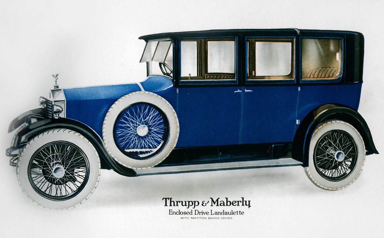 Rolls-Royce uzavřený landaulette s přepážkou za řidičem, c1910-1929 od Unbekannt