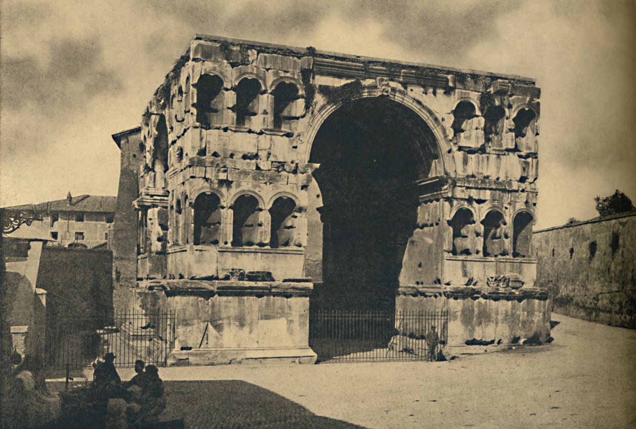 Roma - Oblouk Januse Quadrifronse ve Forum Boarium, 1910 od Unbekannt