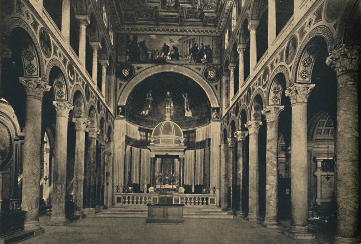 Roma - Bazilika sv. Anežky za hradbami na ulici Nomentana, 1910 od Unbekannt
