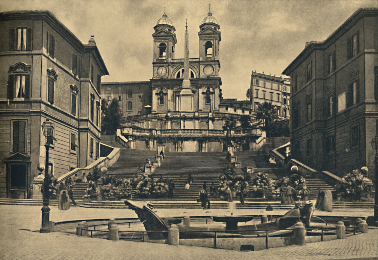 Řím - Kostel Trinita dei Monti, 1910 od Unbekannt