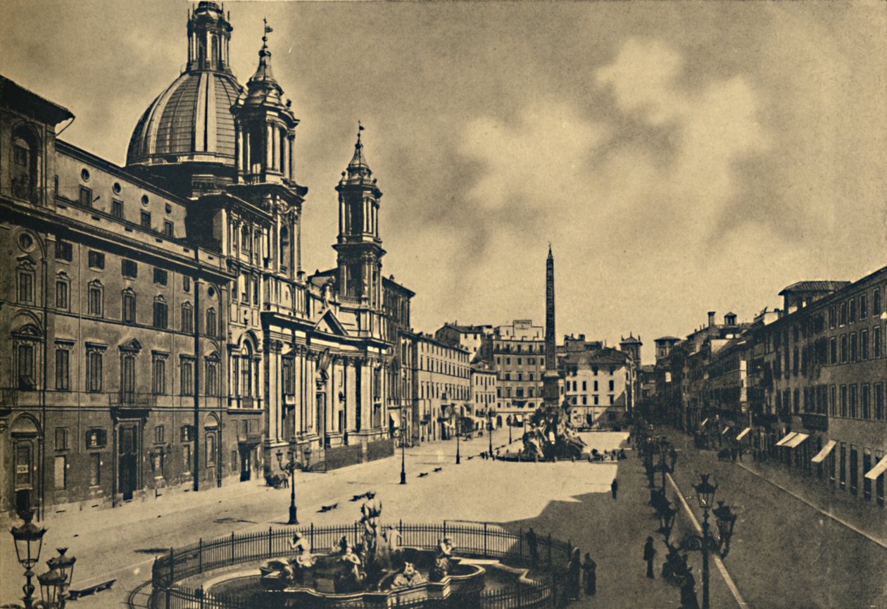 Roma - Circo Agonale - Kostel svaté Anežky - Fontainy od Berniniho, 1910 od Unbekannt
