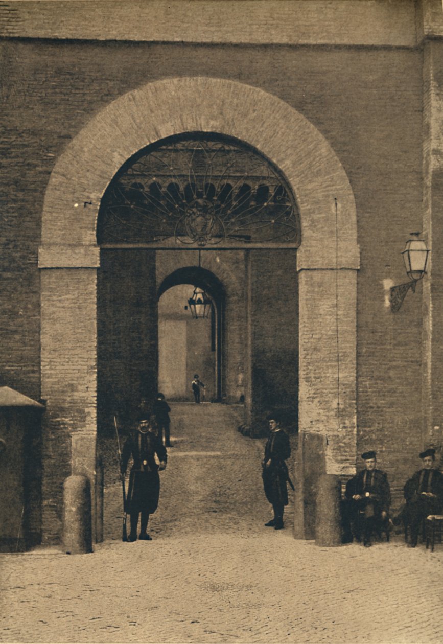 Roma - Vchod do Vatikánského paláce, 1910 od Unbekannt